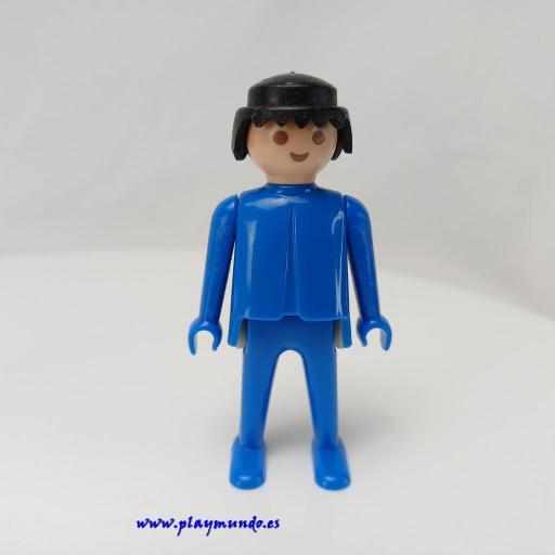 PLAYMOBIL MUÑECO CLICK AZUL MORENO, MANOS FIJAS