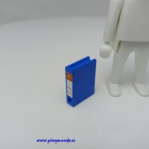 PLAYMOBIL ARCHIVADOR AZUL PAPELERIA  MOD02 [0]