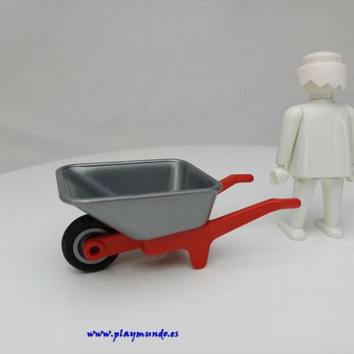 PLAYMOBIL CARRETILLA GRIS ROJA MOD10 [0]