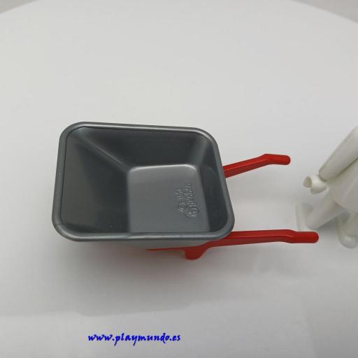 PLAYMOBIL CARRETILLA GRIS ROJA MOD10 [1]