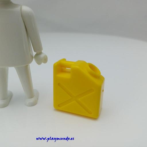 PLAYMOBIL GARRAFA AMARILLA GASOLINA ACEITE AUTOMOVIL COCHE [0]