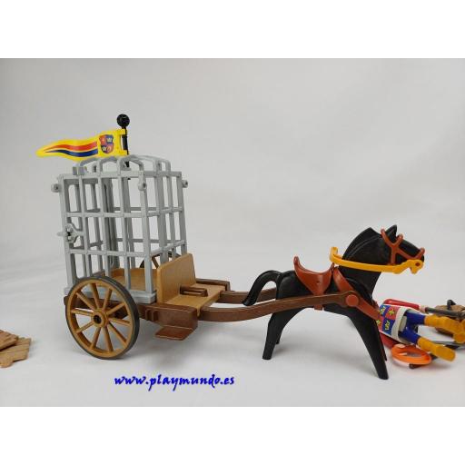 PLAYMOBIL 3674 TRANSPORTE DE BANDIDO MEDIEVAL (AÑO 1993 -2002) [3]