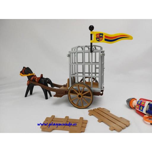 PLAYMOBIL 3674 TRANSPORTE DE BANDIDO MEDIEVAL (AÑO 1993 -2002) [4]