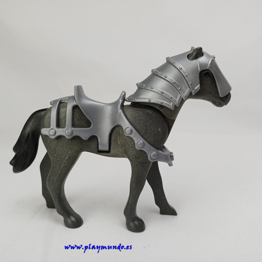 PLAYMOBIL CABALLO  MEDIEVAL CON ARMADURA  mod35