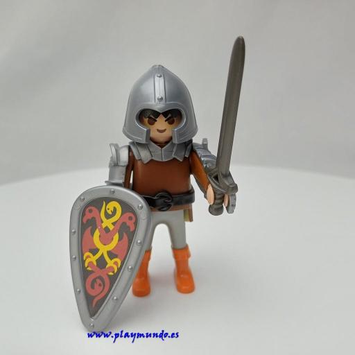 PLAYMOBIL GUERRERO CABALLERO MEDIEVAL MUÑECO CLICK  MOD0979