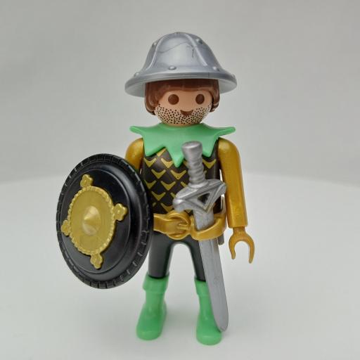PLAYMOBIL GUERRERO CABALLERO MEDIEVAL MUÑECO CLICK  MOD1050 [0]