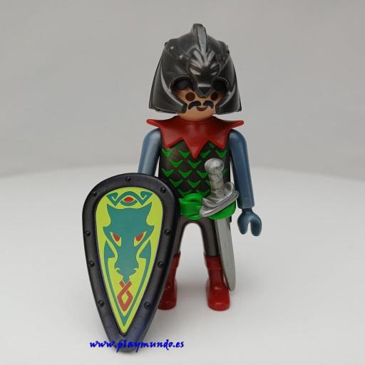 PLAYMOBIL GUERRERO CABALLERO MEDIEVAL MUÑECO CLICK  MOD1052 [0]