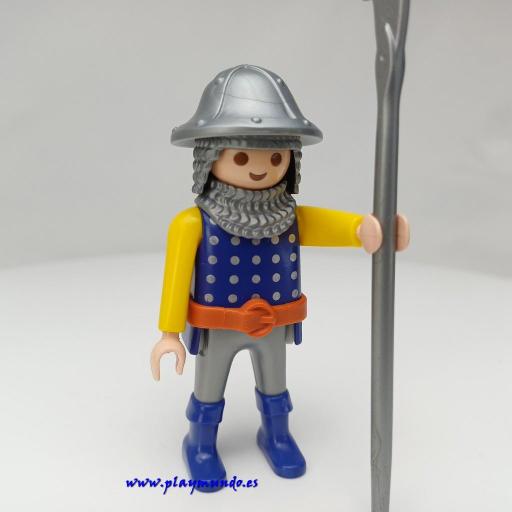 PLAYMOBIL GUERRERO CABALLERO MEDIEVAL MUÑECO CLICK  MOD1053 [1]