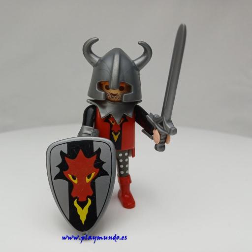 PLAYMOBIL GUERRERO CABALLERO MEDIEVAL MUÑECO CLICK  MOD1054