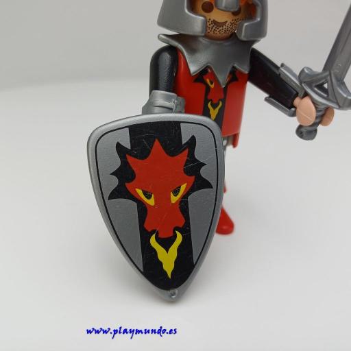 PLAYMOBIL GUERRERO CABALLERO MEDIEVAL MUÑECO CLICK  MOD1054 [1]