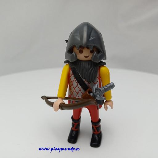 PLAYMOBIL GUERRERO CABALLERO MEDIEVAL MUÑECO CLICK  MOD1056 [0]