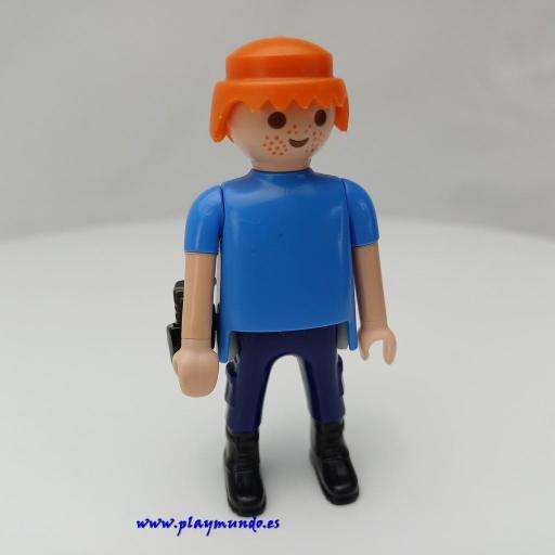 PLAYMOBIL MUÑECO CLICK con PISTOLA mod885
