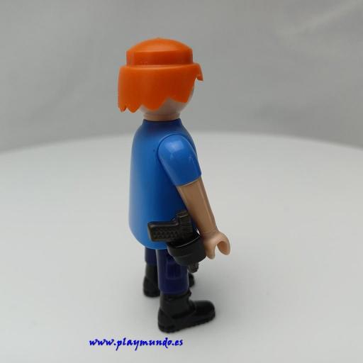 PLAYMOBIL MUÑECO CLICK con PISTOLA mod885 [0]