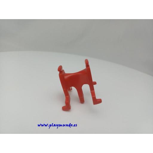 PLAYMOBIL MONTURA ROJA ASNO BURRO PRIMERA EPOCA