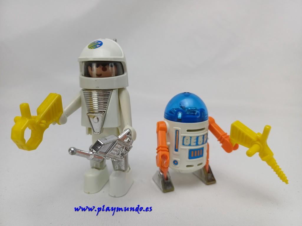 PLAYMOBIL 3591 ROBOT Y ASTRONAUTA PLAYMOSPACE (AÑO 1981)