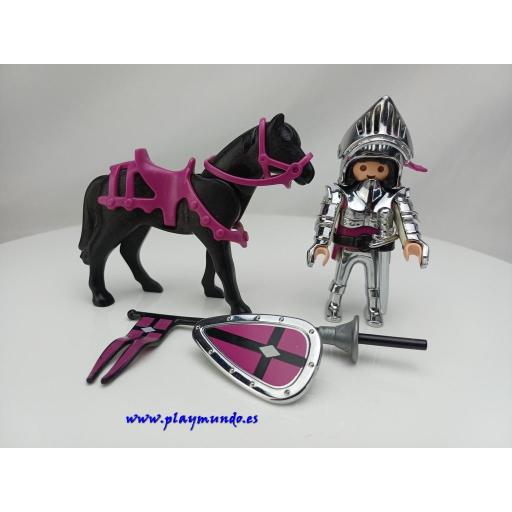 PLAYMOBIL 4434 CABALLERO PLATEADO (AÑO 2005-2007) [0]