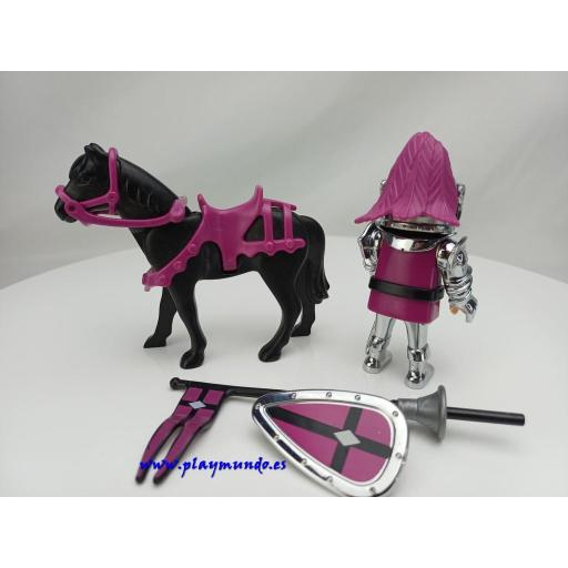 PLAYMOBIL 4434 CABALLERO PLATEADO (AÑO 2005-2007) [2]