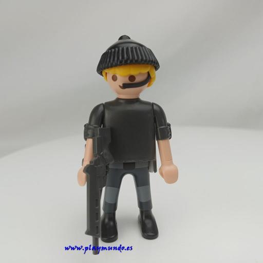 PLAYMOBIL MUÑECO CLICK POLICIA AGENTE ESPECIAL MOD489 [0]