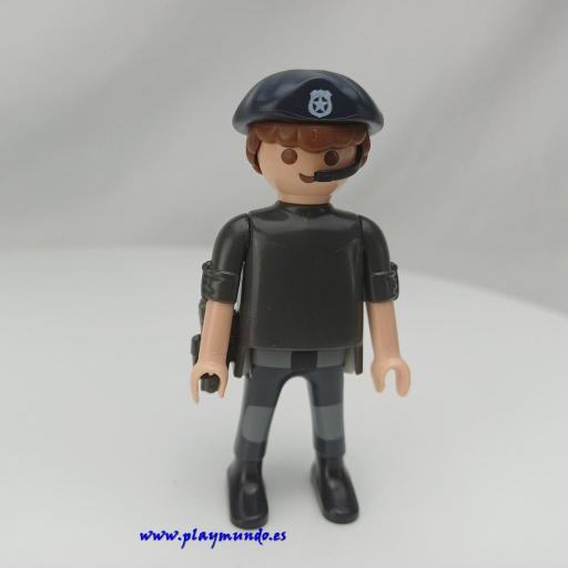 PLAYMOBIL MUÑECO CLICK POLICIA AGENTE ESPECIAL MOD490 [0]