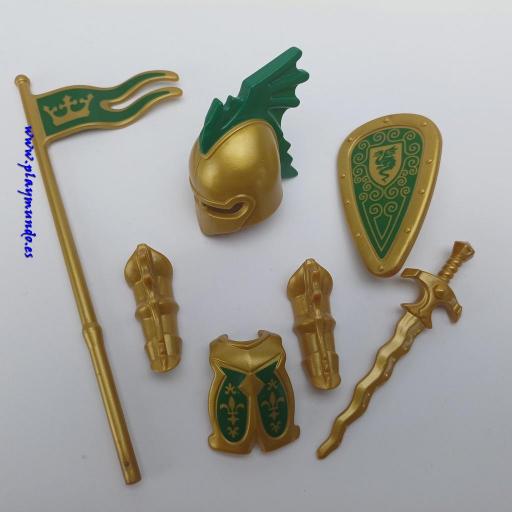 PLAYMOBIL CONJUNTO ARMADURA CABALLERO MEDIEVAL  MOD020
