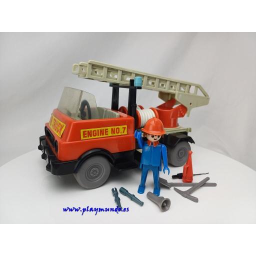 PLAYMOBIL 3236 CAMION DE BOMBEROS (AÑO 1976 - 1978) 