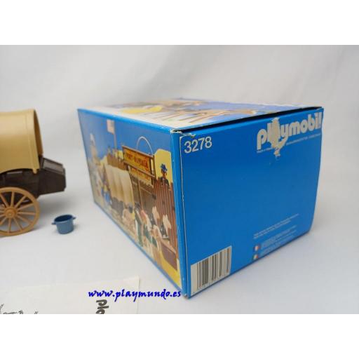 ​PLAYMOBIL 3278 CARRETA OESTE WESTERN GRANJEROS (V-1 AÑO 1983 - 1989) [6]