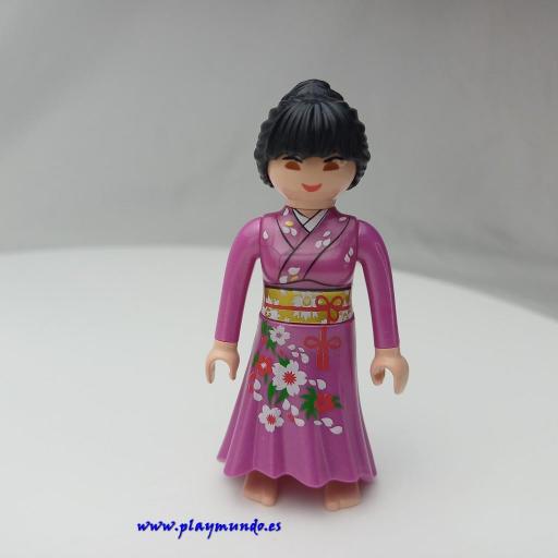 PLAYMOBIL MUJER ASIATICA MUÑECO CLICK mod8997