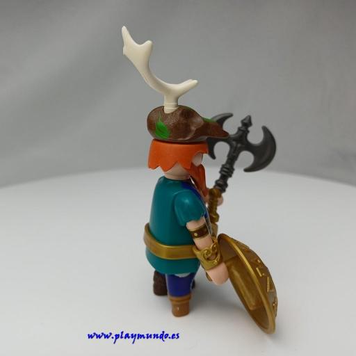 PLAYMOBIL GUERRERO ENANO CABALLERO MEDIEVAL MUÑECO CLICK  MOD1088 [0]