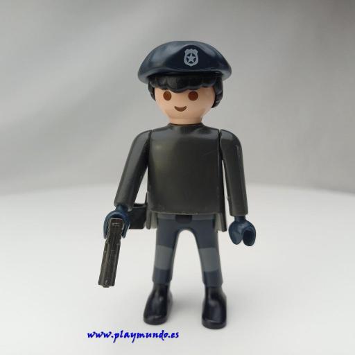 PLAYMOBIL MUÑECO CLICK POLICIA AGENTE ESPECIAL MOD874 [0]