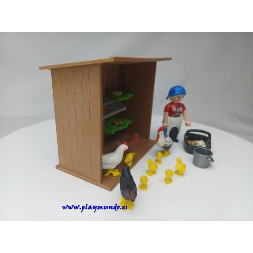 PLAYMOBIL 4492 GRANJERA CON GALLINERO (AÑO 2005) [1]