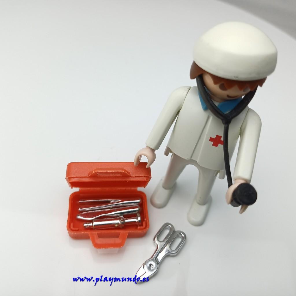PLAYMOBIL 3340 MEDICO CON EQUIPO (AÑO 1988 - 1993)
