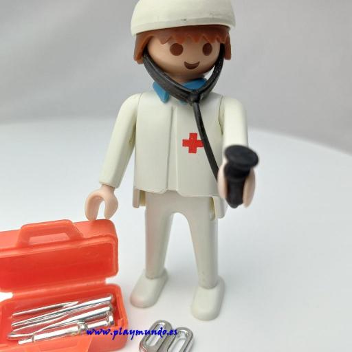 PLAYMOBIL  3340 MEDICO  CON EQUIPO (AÑO 1988 - 1993) [2]