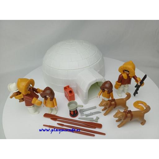 PLAYMOBIL 3465 ESQUIMALES CON IGLU (AÑO 1985 - 1990) [1]