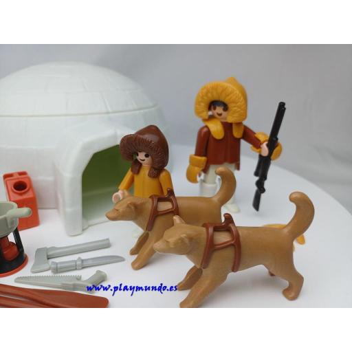 PLAYMOBIL 3465 ESQUIMALES CON IGLU (AÑO 1985 - 1990) [3]