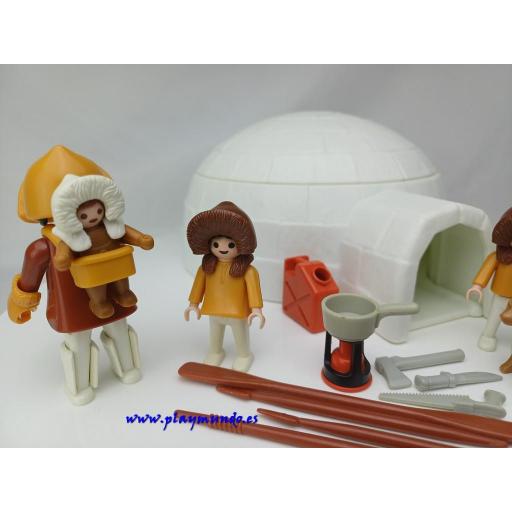 PLAYMOBIL 3465 ESQUIMALES CON IGLU (AÑO 1985 - 1990) [2]