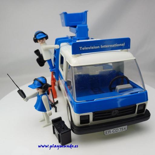 PLAYMOBIL 3530 FURGONETA CON EQUIPO TELEVISION INTERNATIONAL (AÑO 1979 - 1985) [1]