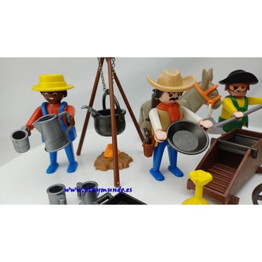 PLAYMOBIL 3747 BUSCADORES DE ORO OESTE (AÑO 1987 - 1994) [0]