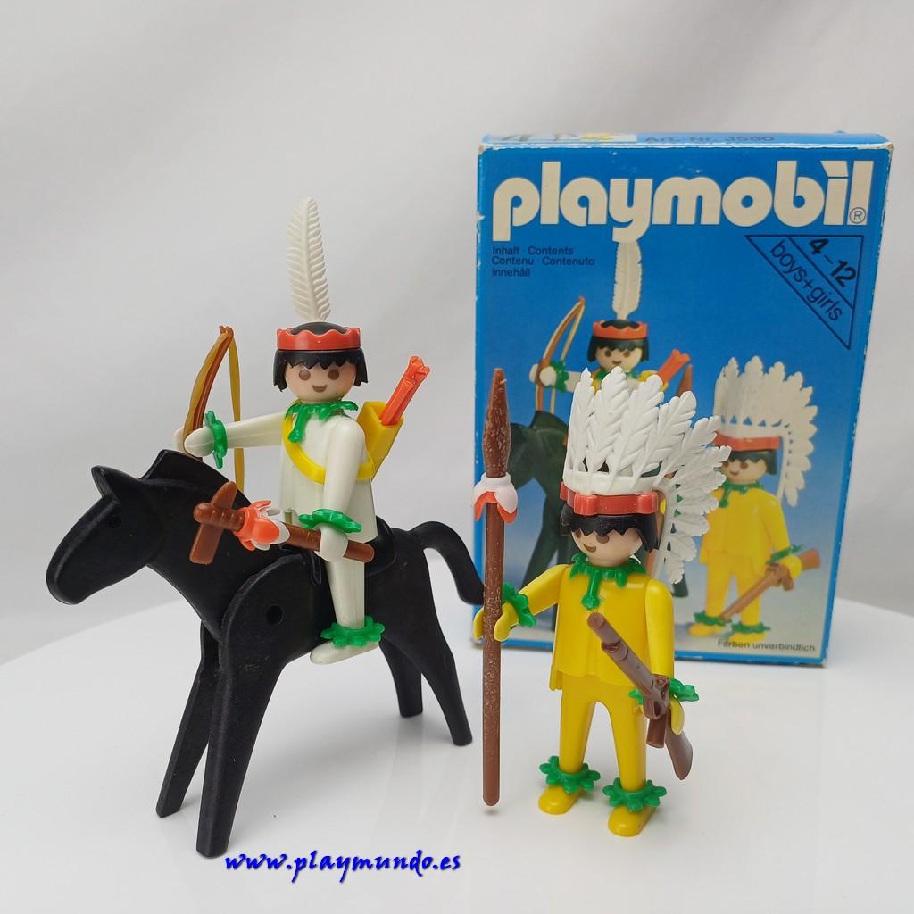 PLAYMOBIL 3580 INDIOS DEL OESTE WESTERN (AÑO 1980 - 1990)