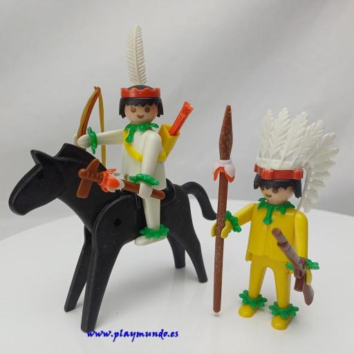 PLAYMOBIL 3580 INDIOS DEL OESTE WESTERN (AÑO 1980 - 1990) [1]