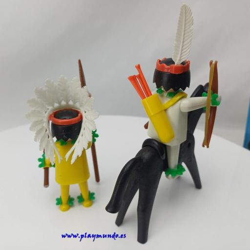 PLAYMOBIL 3580 INDIOS DEL OESTE WESTERN (AÑO 1980 - 1990) [2]
