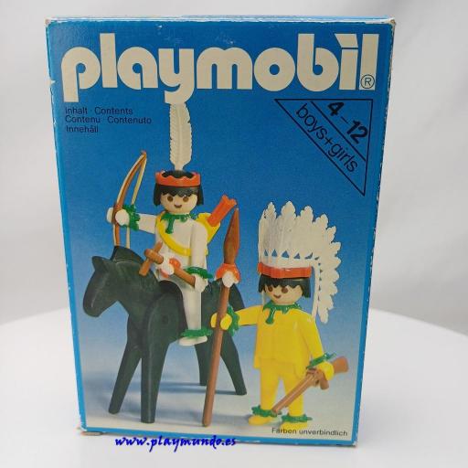 PLAYMOBIL 3580 INDIOS DEL OESTE WESTERN (AÑO 1980 - 1990) [3]