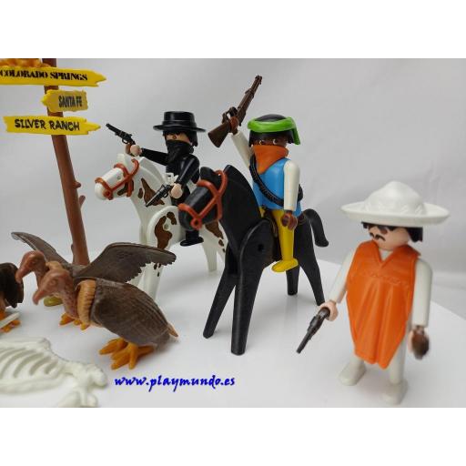 ​PLAYMOBIL 3748 BANDIDOS OESTE WESTERN (AÑO 1988 -1994) [1]