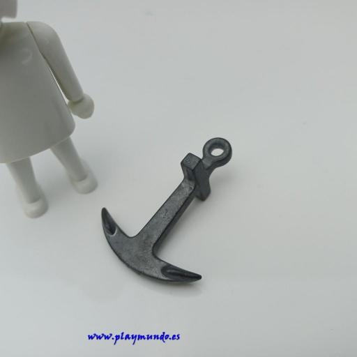 PLAYMOBIL ANCLA PIRATA BARCO CORSARIO METALICA PARA REF. 3750 3550 [1]