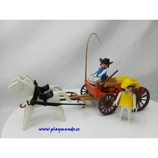 PLAYMOBIL 3587 CARRETA DEL OESTE (AÑO 1983 - 1987)