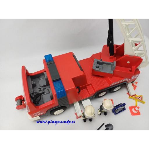 PLAYMOBIL  3182 CAMION DE BOMBEROS (AÑO 2002) Con luces. [4]