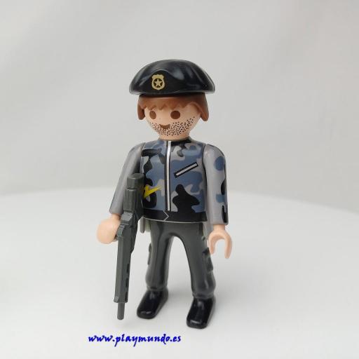 PLAYMOBIL MUÑECO CLICK   AGENTE MOD0479