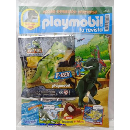 PLAYMOBIL REVISTA BLUE Nº84  DINOSAURIO T-REX (ENERO 2026)  [0]