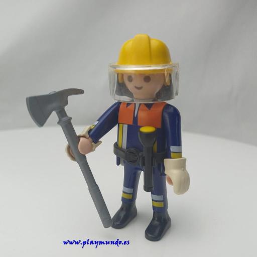 PLAYMOBIL MUÑECO CLICK BOMBERO OBRAS OTROS  MOD260 [0]