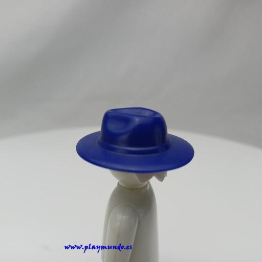 PLAYMOBIL SOMBRERO AZUL CAPITAN SOLDADO NORDISTA OESTE WESTERN [1]