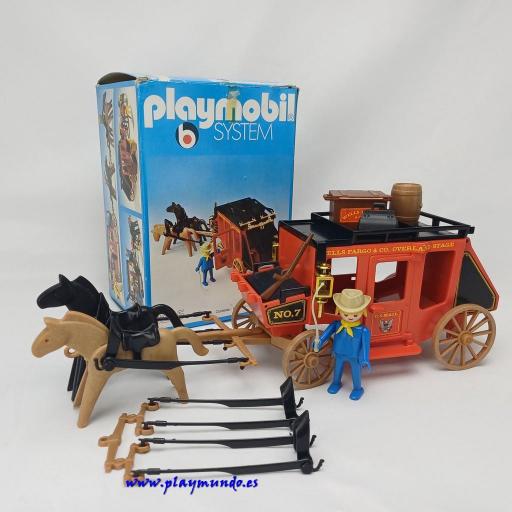 PLAYMOBIL 3245 DILIGENCIA OESTE WESTERN (VERSION 1 - AÑO 1977) [0]